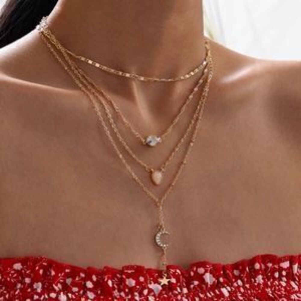 Moon Multilayer Necklace